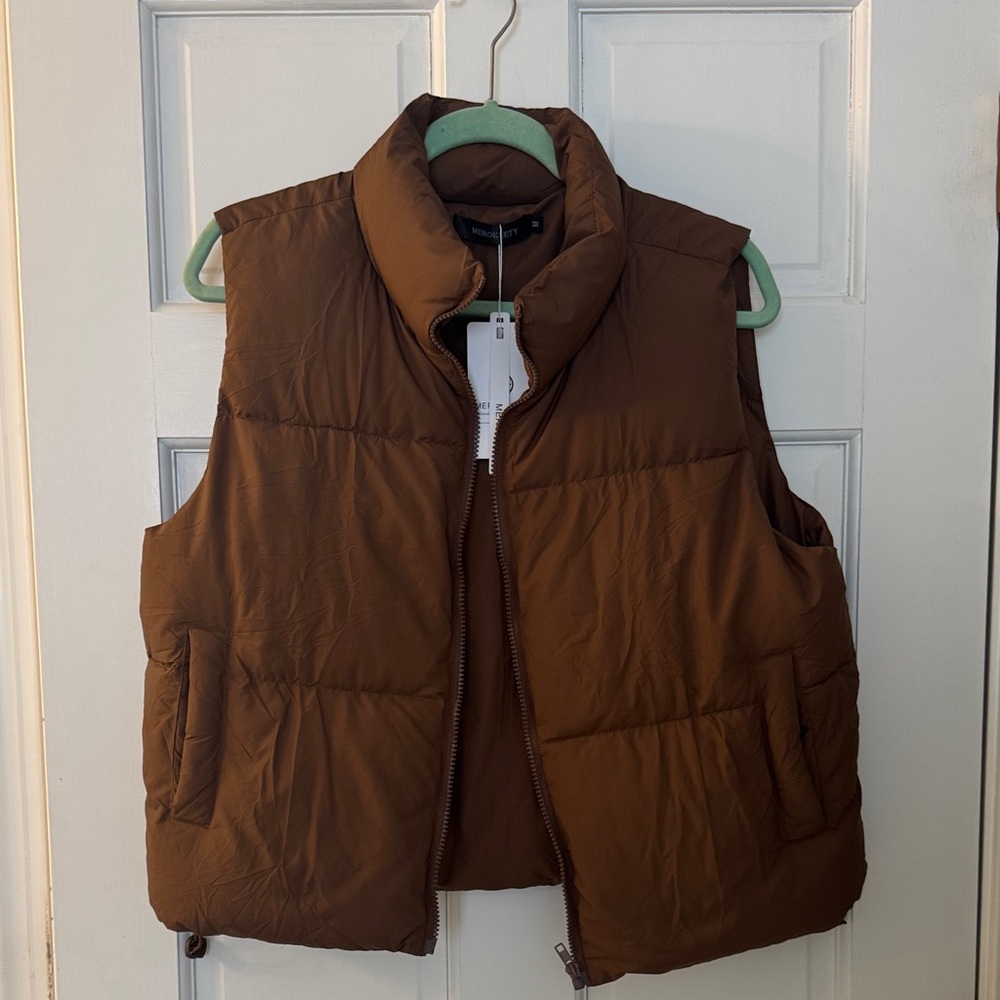 Brown Puffer Vest